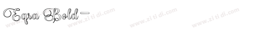 Eqra Bold字体转换